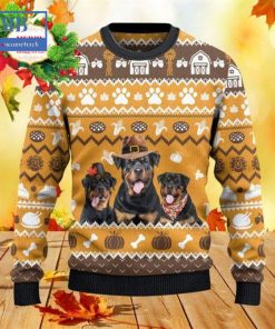 rottweiler thanksgiving gift ugly christmas sweater 3 rt1MV