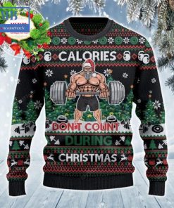 Santa Calories Don’t Count During Christmas Ugly Christmas Sweater