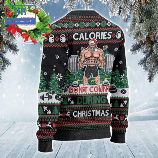 Santa Calories Don’t Count During Christmas Ugly Christmas Sweater