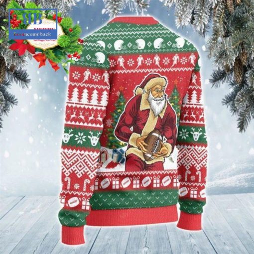 Santa Football Ugly Christmas Sweater