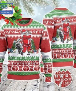 Santa Playing Golf Style 2 Ugly Christmas Sweater