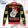 Santa’s A Wanker Green Ugly Christmas Sweater