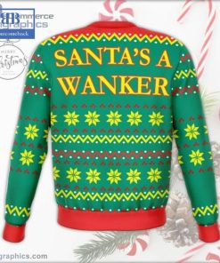 santas a wanker green ugly christmas sweater 3 1AeJE