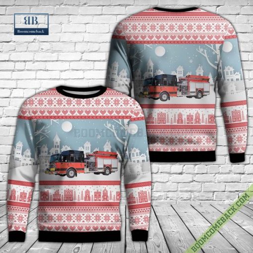 Scales Mound Fire Protection District Ugly Christmas Sweater
