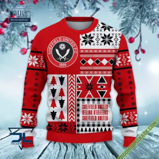 Sheffield United Ugly Christmas Sweater, Christmas Jumper