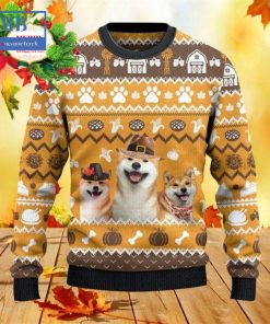Shiba Inu Thanksgiving Gift Ugly Christmas Sweater