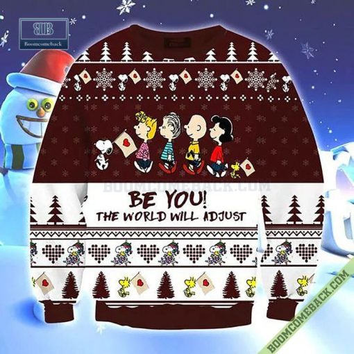 Snoopy Be You The World Will Adjust Christmas Sweater