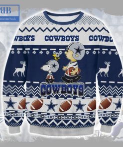 Snoopy Charlie Brown Dallas Cowboys Ugly Christmas Sweater