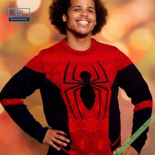 Spider-Man Red Blue Ugly Christmas Sweater