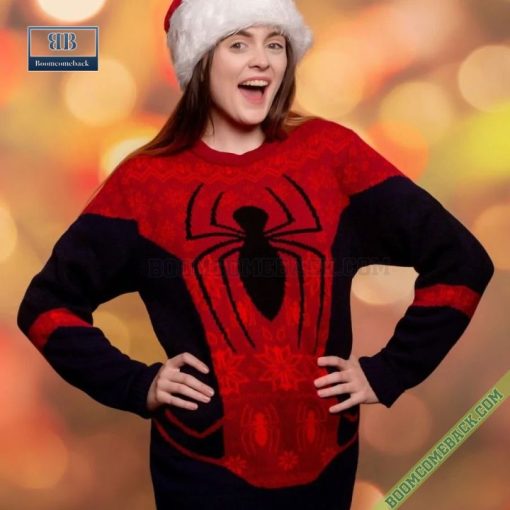 Spider-Man Red Blue Ugly Christmas Sweater