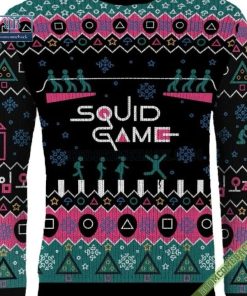 squid game merry squidmas ugly christmas sweater 5 4hMZ2