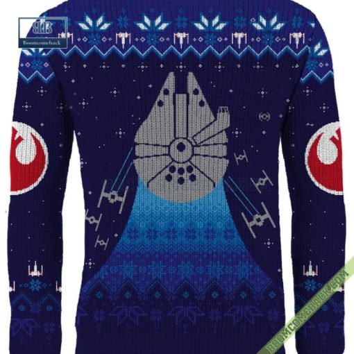 Star Wars Frosty Falcon 3D Christmas Sweater Gift For Adult And Kid