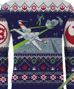 star wars x wing vs tie fighter game ugly christmas sweater 5 QJMyn