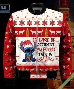 stitch in case of accident my blood type is fireball ugly christmas sweater hoodie zip hoodie bomber jacket 4 eJV4Q