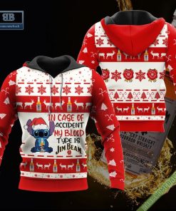 stitch in case of accident my blood type is jim beam ugly christmas sweater hoodie zip hoodie bomber jacket 2 rBFDB