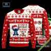 Stitch In Case Of Accident My Blood Type Is Makers Mark Ugly Christmas Sweater Hoodie Zip Hoodie Bomber Jacket