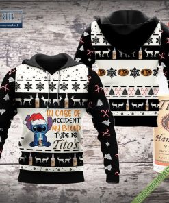 stitch in case of accident my blood type is titos ugly christmas sweater hoodie zip hoodie bomber jacket 2 b2XEE
