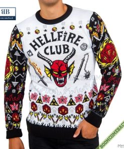 stranger things hellfire club ugly christmas sweater gift for adult and kid 5 DfNJC