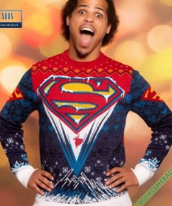 Superman DC Comics 3D Ugly Christmas Sweater Gift For Adult And Kid