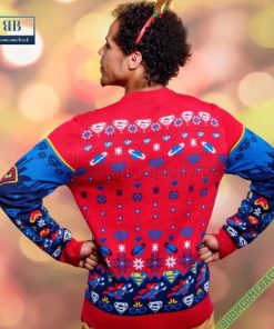 superman man of festivities ugly christmas sweater gift for adult and kid 5 eVqwz