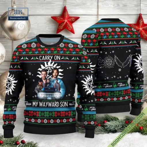 Supernatural Carry On My Wayward Son Christmas Sweater