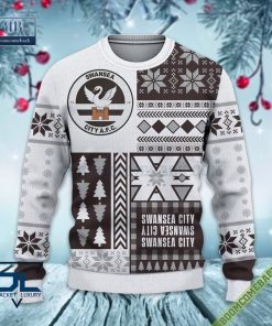 swansea city afc ugly christmas sweater christmas jumper 3 dSdSZ