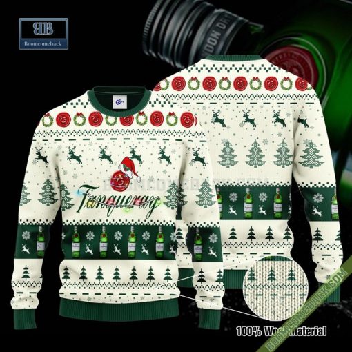 Tanqueray Santa Hat Christmas Ugly Christmas Sweater Hoodie Zip Hoodie Bomber Jacket