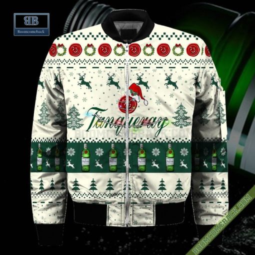 Tanqueray Santa Hat Christmas Ugly Christmas Sweater Hoodie Zip Hoodie Bomber Jacket