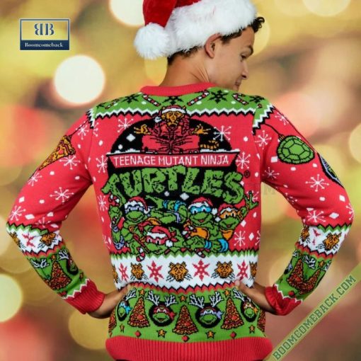 Teenage Mutant Ninja Turtles Merry Christmas Dudes Ugly Sweater Jumper