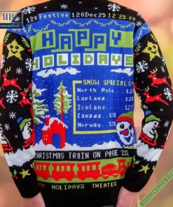 teletext december 25 merry christmas ugly sweater 3 JixQL