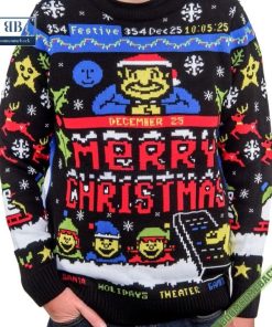 teletext december 25 merry christmas ugly sweater 5 D6UBf