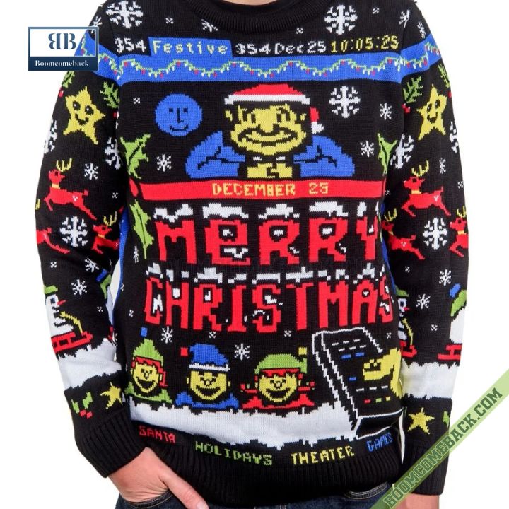Teletext December 25 Merry Christmas Ugly Sweater