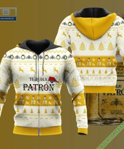 tequila patron santa hat christmas ugly christmas sweater hoodie zip hoodie bomber jacket 3 W3Bfw