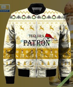 tequila patron santa hat christmas ugly christmas sweater hoodie zip hoodie bomber jacket 4 fRMZ8