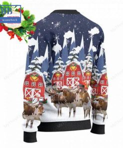 texas longhorn cattle snow farm ugly christmas sweater 5 9d7TS