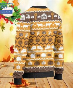 texas longhorn cattle thanksgiving gift ugly christmas sweater 5 WfxAD