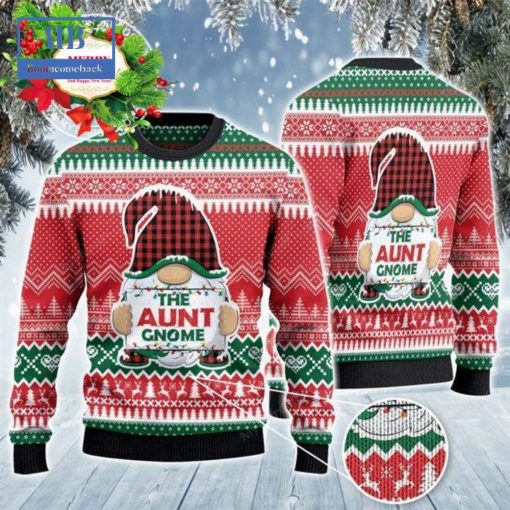 The Aunt Gnome Ugly Christmas Sweater