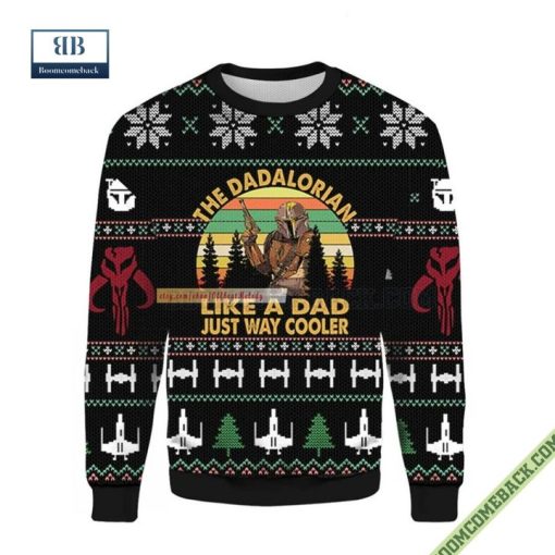 The Dadalorian Star Wars Like A Dad Just Way Cooler Ugly Xmas Sweater