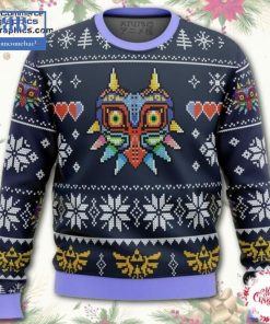 The Legend of Zelda Majora’s Mask Navy Ugly Christmas Sweater