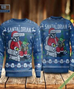 The Santalorian Christmas Blue Ugly Sweater