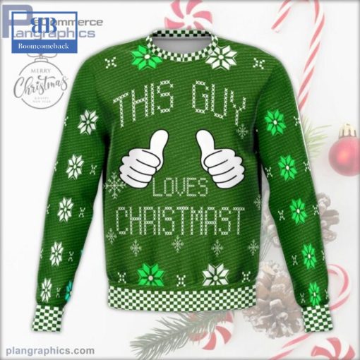 This Guy Loves Christmas Ugly Christmas Sweater