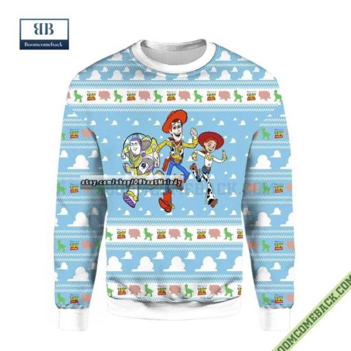 Toy Story Light Blue Ugly Christmas Sweater