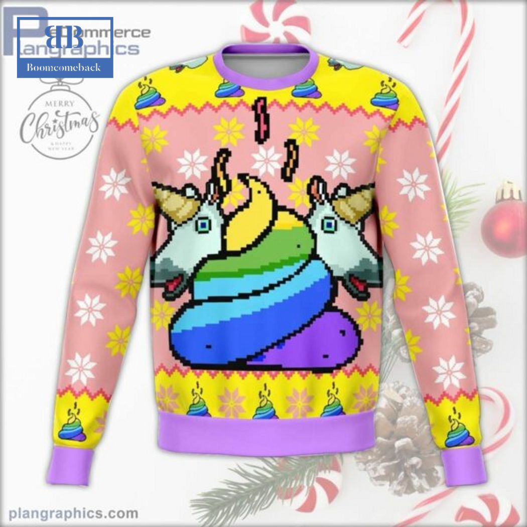 Unicorn Shit Ugly Christmas Sweater