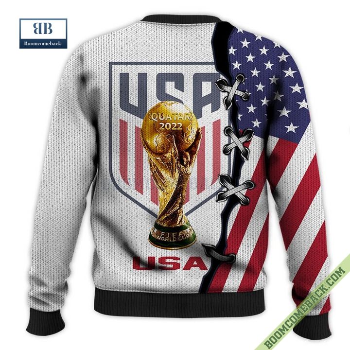 USA Flag National Soccer Team World Cup 2022 3D Sweater And Hoodie T-Shirt