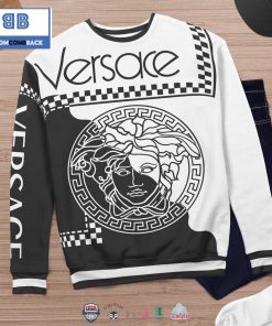versace black and white 3d ugly sweater 3 NY27H