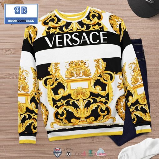 Versace Royal Texture 3D Ugly Sweater