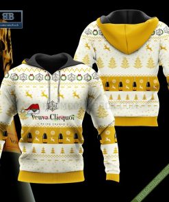Veuve Clicquot Santa Hat Christmas Ugly Christmas Sweater Hoodie Zip Hoodie Bomber Jacket
