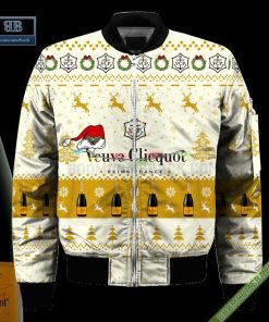 veuve clicquot santa hat christmas ugly christmas sweater hoodie zip hoodie bomber jacket 4 660BM