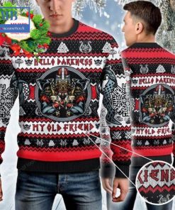 Viking Raven Hello Darkness My Old Friends Ugly Christmas Sweater