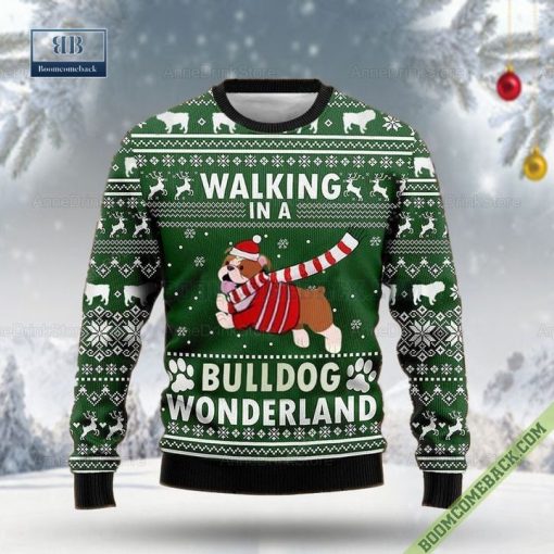 Walking In A Bulldog Wonderland 3D Ugly Sweater